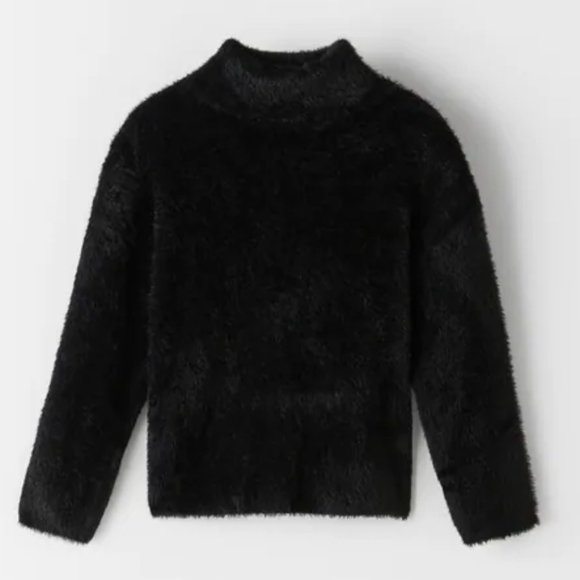 ZARA KIDS FEATHER KNIT SWEATER - Picture 1 of 1